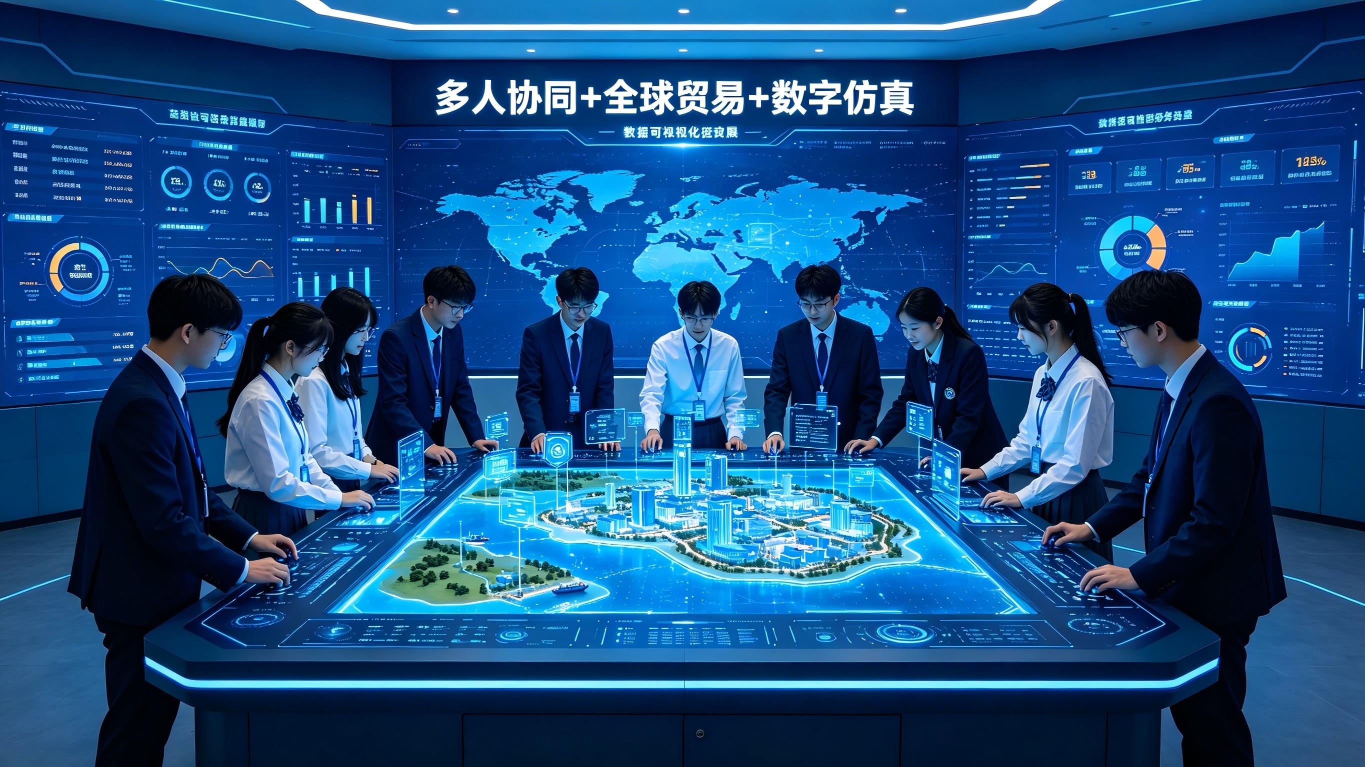 <strong>贸战全球通｜多点触控仿真实验平台｜跨境电</strong>